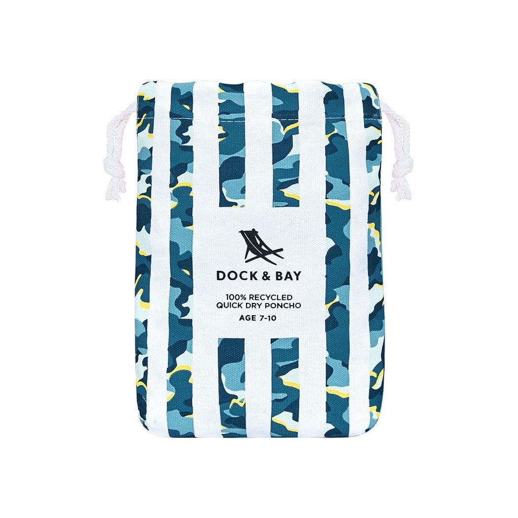 Dock & Bay KIDS Poncho Hooded Towel - Cool Camo XS (2-4yrs)-1954802359729262595