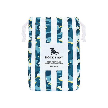Dock & Bay KIDS Poncho Hooded Towel - Cool Camo XS (2-4yrs)-1954802359729262595