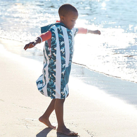 Dock & Bay KIDS Poncho Hooded Towel - Cool Camo XS (2-4yrs)-1954802359729262597