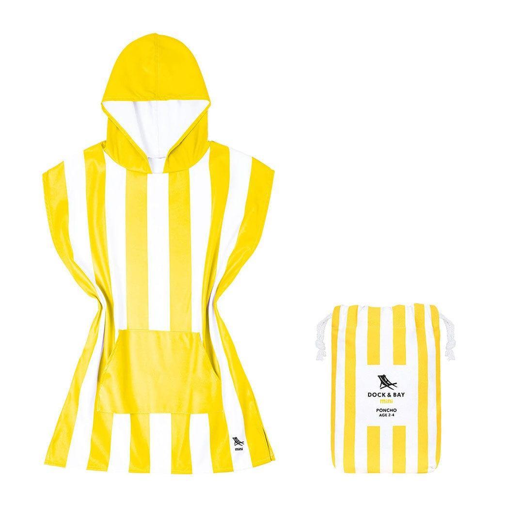 Dock & Bay KIDS Poncho Hooded Towel -Mini Cabana Collection-Boracay Yellow XS (2-4yrs)-2006732818595581952