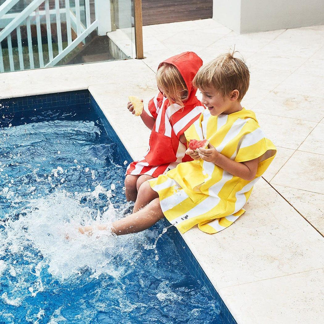 Dock & Bay KIDS Poncho Hooded Towel -Mini Cabana Collection-Boracay Yellow S (4-7yrs)-2006732817773498369