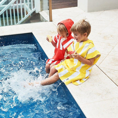 Dock & Bay KIDS Poncho Hooded Towel -Mini Cabana Collection-Boracay Yellow XS (2-4yrs)-1954802359351775233