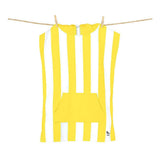 Dock & Bay KIDS Poncho Hooded Towel -Mini Cabana Collection-Boracay Yellow XS (2-4yrs) - Side View