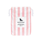 Dock & Bay KIDS Poncho Hooded Towel -Mini Cabana Collection-Malibu Pink M (7-10yrs) - Side View