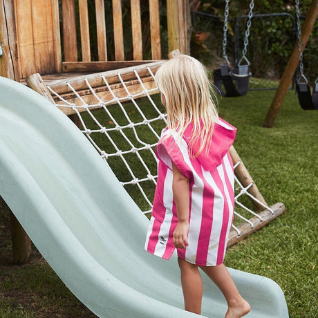 Dock & Bay KIDS Poncho Hooded Towel -Mini Cabana Collection-Phi Phi Pink S (4-7yrs)-1954802358944927746