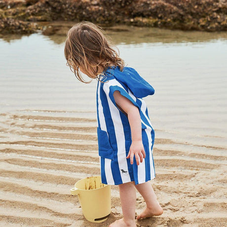 Dock & Bay KIDS Poncho Hooded Towel -Mini Cabana Collection-Whitsunday Blue M (8-10yrs)-2006732817601531904