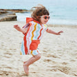 Dock & Bay KIDS Poncho Hooded Towel - Squiggle Face M (7-10yrs)-1954802359532130305