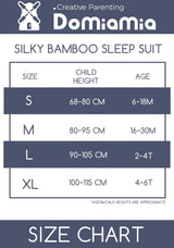Domiamia Bamboo Short Sleeve Sleep Sack with Feet - 0.6 Tog - Top-Down View