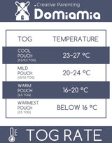 Domiamia Bamboo Short Sleeve Sleep Sack with Feet - 0.6 Tog - 45-Degree Angle