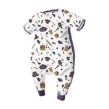 Domiamia Bamboo Short Sleeve Sleep Sack with Feet - 0.6 Tog - Rear View