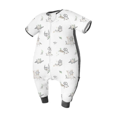 Domiamia Bamboo Short Sleeve Sleep Sack with Feet - 0.6 Tog-2006733429529513985