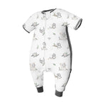 Domiamia Bamboo Short Sleeve Sleep Sack with Feet - 0.6 Tog-2006733429529513985