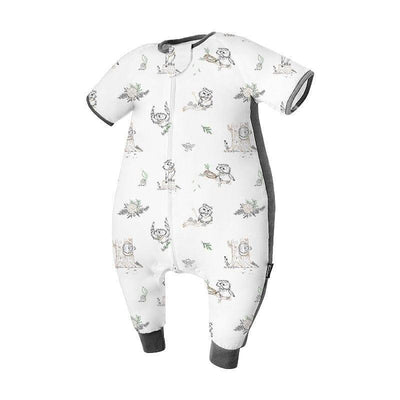 Domiamia Bamboo Short Sleeve Sleep Sack with Feet - 0.6 Tog