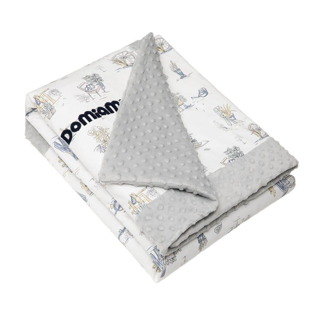 Domimia Thick Padded Minky Cotton Kids Blanket - 2.5 tog Wildflower Boquet-2006733351154749446