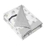 Domimia Thick Padded Minky Cotton Kids Blanket - 2.5 tog Wildflower Boquet-2006733351154749446