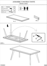 Dining Table 180cm Medium Size Solid Acacia Wooden Frame in Silver Brush Colour - Top-Down View