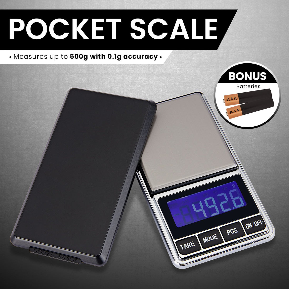 Digital Electronic Pocket Scales 500gm x 0.1gm