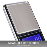 Digital Electronic Pocket Scales 500gm x 0.1gm - 45-Degree Angle