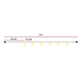 EMITTO 20M Festoon String Lights Kits - Front View