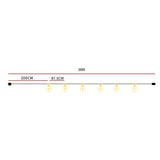 Festoon String Lights Kits Wedding Party 38M - Front View