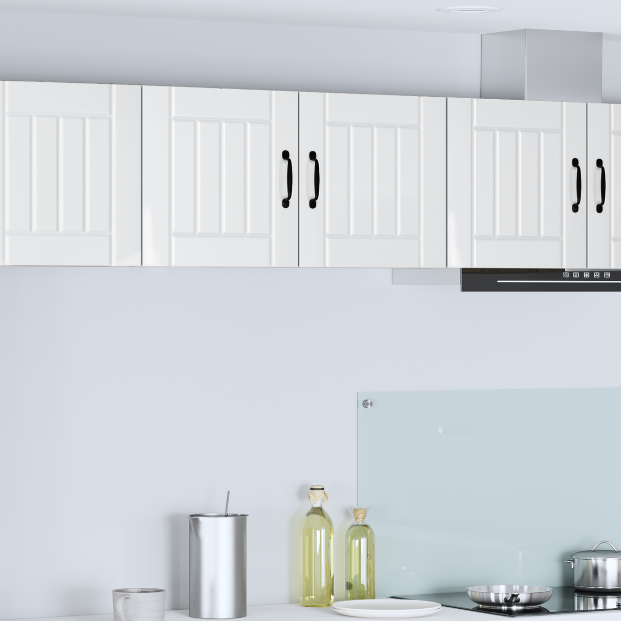 Wall Cabinet LUCCA High Gloss White 80 x 31 x 40 cm
