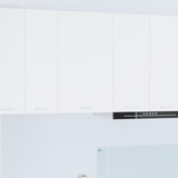 Hanging Cabinet with Door White 50 x 31 x 80 cm Engineered Wood - Side View
