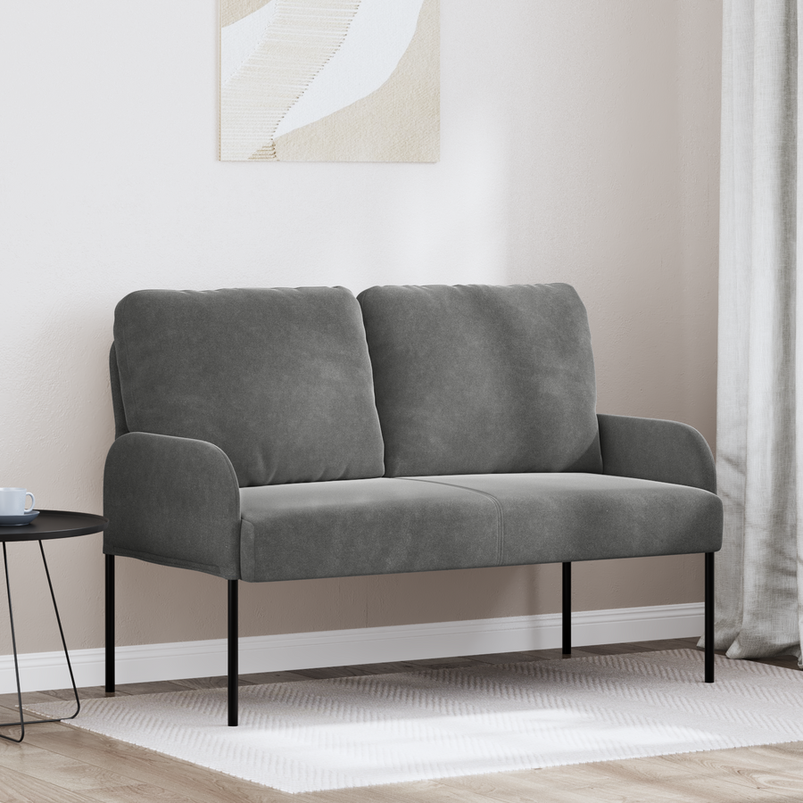 Sofas with Cushion 110cm Dark Grey Plywood