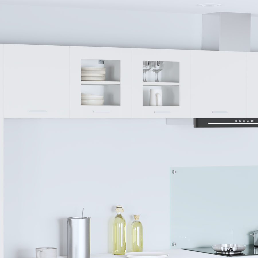 Hanging Cabinet 2 pcs White Engineered Wood