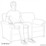 Sofa 100% polyester metal frame MDF, Plywood - Low Angle