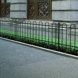 Fence 600 x 150 cm Powder coated steel - Front View