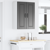 Wall Cabinet PORTO Black 60 x 31 x 80 cm Engineered Wood - Top-Down View