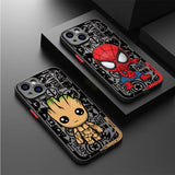 Luxury Phone Case for Xiaomi Redmi 9T 10C K40 Pro A2 10 12 5G A1Plus 12C 10A 9A 9C 9 Marvel Captain America Groot Deadpool Cover