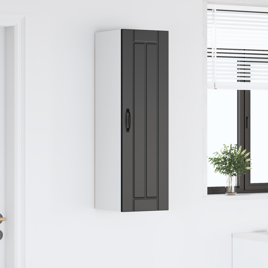 Wall Cabinet LUCCA Black 30 x 31 x 100 cm Engineered Wood