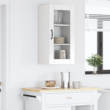 Wall Glass Cabinet PORTO High Gloss White 40 x 31 x 80 cm - Top-Down View
