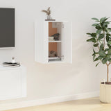Wall Mounted TV Cabinet White 40x34.5x60 cm - Side View