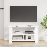 TV stand White 100 x 40 x 50 cm - Top-Down View