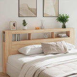 LED Headboard Sonoma Oak 220 cm Engineered Wood - Side View