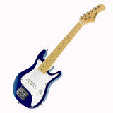 Karrera Electric Childrens Kids Guitar - Blue - 45-Degree Angle