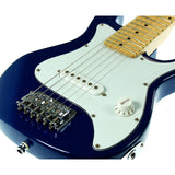 Karrera Electric Childrens Kids Guitar - Blue - Close-Up Angle
