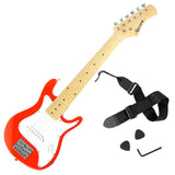 Karrera Electric Childrens Guitar Kids - Red - Low Angle