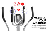Powertrain 3-in-1 Elliptical Cross Trainer Exercise Bike with Resistance Bands - Extra Image