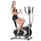 Powertrain 3-in-1 Elliptical Cross Trainer Exercise Bike with Resistance Bands - Extra Image