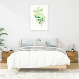 Bedside Cabinets 2 pcs Smoked Oak 40x39x40 cm - Front View