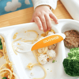 EDISON mama ForkSpoon Beginner SetOrange left Handed-2006733438828285954