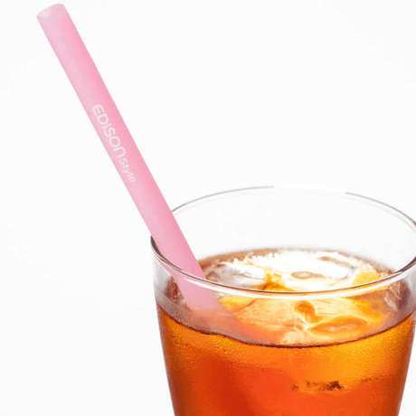 EDISON mama Resealable Silicone Zipper Straw Green/Orange-1954803144978468865