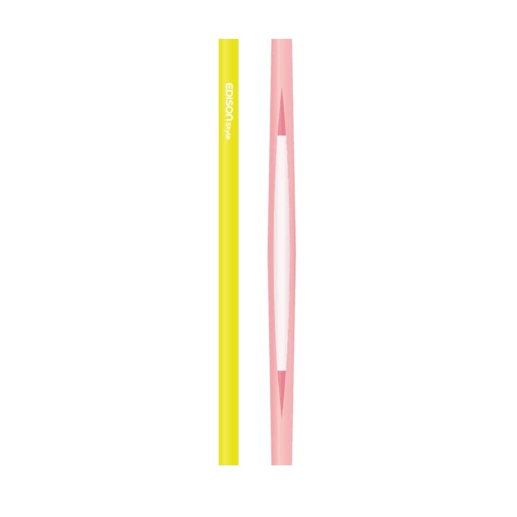 EDISON mama Resealable Silicone Zipper Straw Pink/Yellow-2006733471996841990