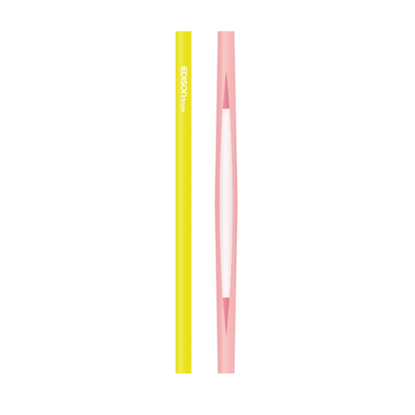 EDISON mama Resealable Silicone Zipper Straw Green/Orange-2006733472181391366