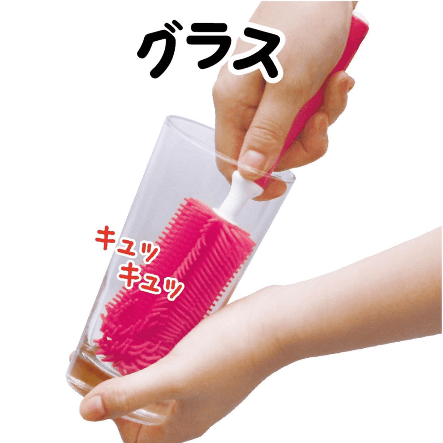 EDISON mama Silicone Baby Bottle Brush Pink-2006733472382717958