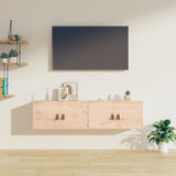 Wall Cabinets 2 pcs 60x30x30 cm Solid Wood Pine - Front View