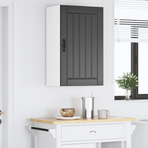 Wall Cabinet LUCCA Black 50 x 31 x 80 cm Engineered Wood